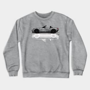 My sketch of the Japanese roadster car ND and NA Crewneck Sweatshirt